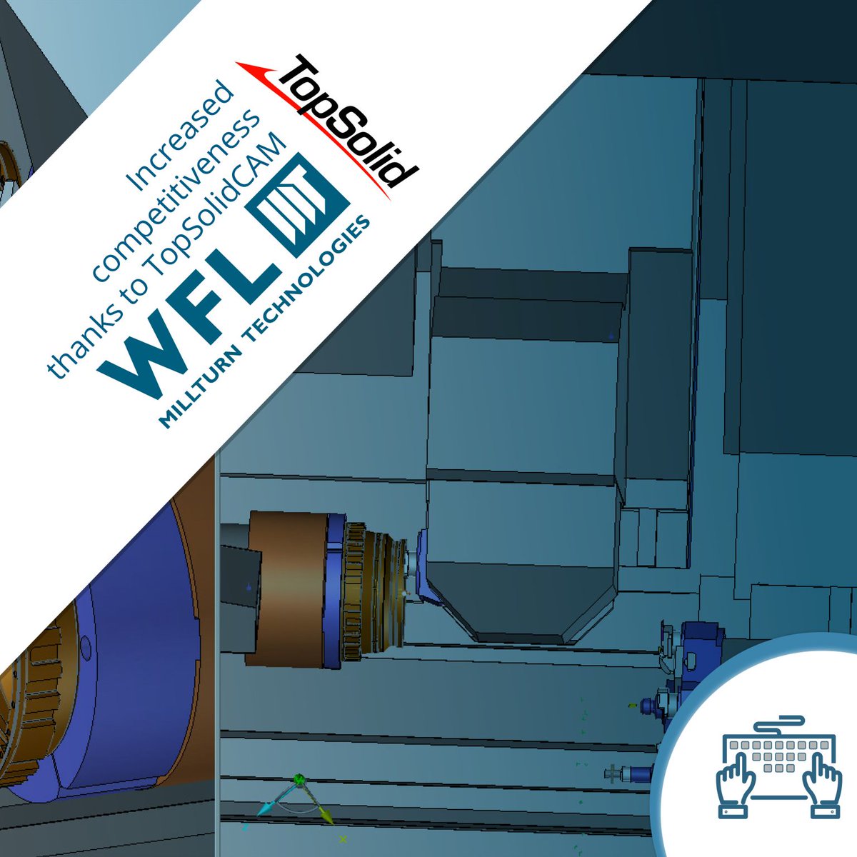 #TopSolid #WFL #NEWS 
TopSolid'CAM: an easy-to-use, intuitive, and progressive manufacturing solution.....
Developed with Evolving Technologies GmbH. 

Learn more: 
ow.ly/FRPS50NMyrI 

#WFL #completesolution 
#smartsolution #CAD #CAM #MILLTURN #evolvingtechnologiesgmbh