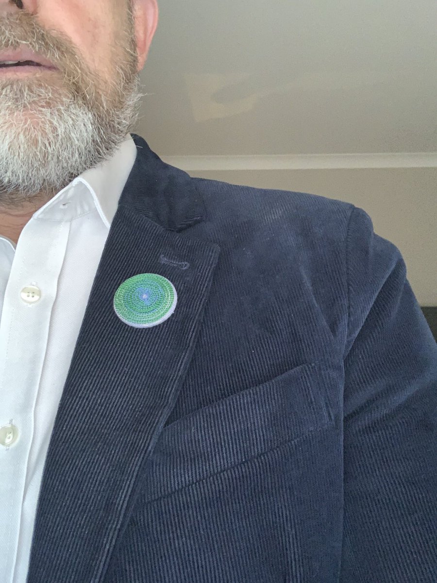 Wearing my #circulardublin badge with pride this morning! Thank you to Sarah ⁦@RediscoveryCtr⁩ ⁦for the opportunity to play my (small) part in what has been a fantastically inspiring four days in Dublin