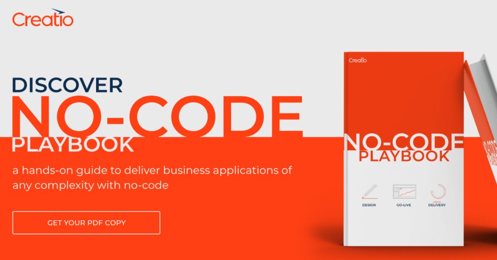 🚀 Embrace the #NoCode revolution! 🚀

Transform your business with the No-Code Playbook. Build top-notch apps, automate tasks, &amp; save time with <a href="/Creatio_Global/">Creatio</a> platform.

Get your free Playbook now! 👇

bit.ly/3OKhPDj

#Creatio #DigitalInnovation