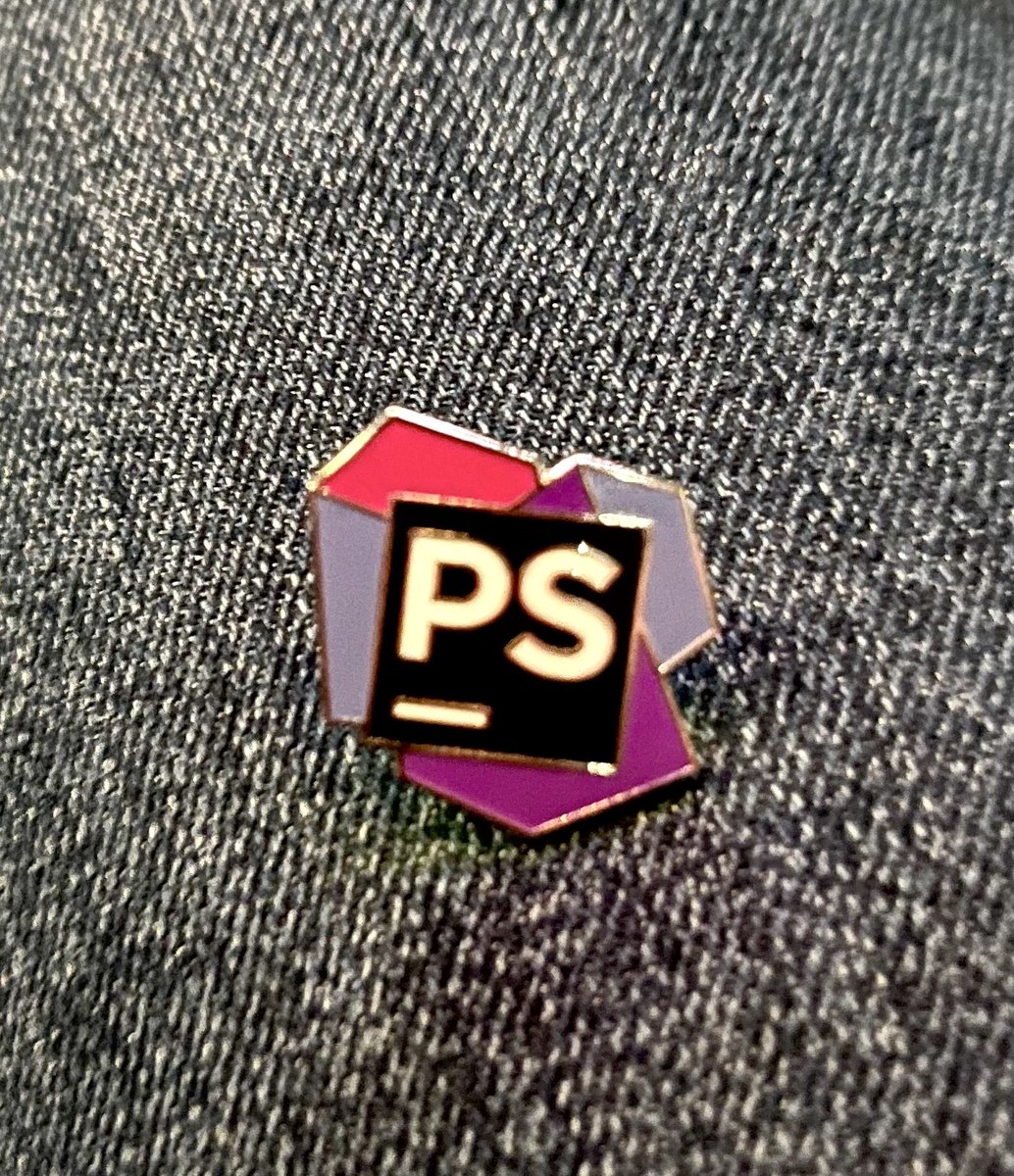 krisajenkins's tweet image. JetBrains just gave me this cool #PureScript pin badge at #JSNation.
I don’t think they think it’s a PureScript badge, but we all know better, right? 😁
