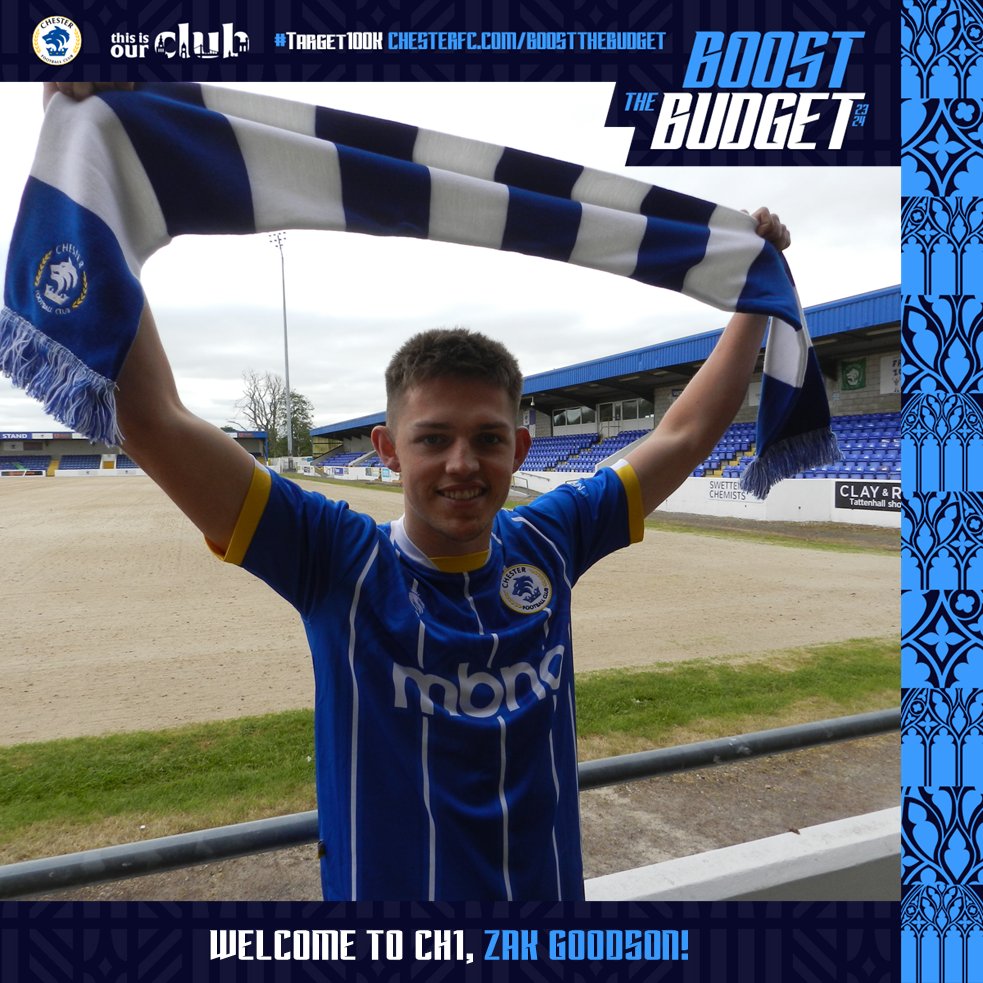 It wouldn't be a new signing day without the scarf pic! 🧣

#OurClub 🔵⚪️ @GoodsonZak