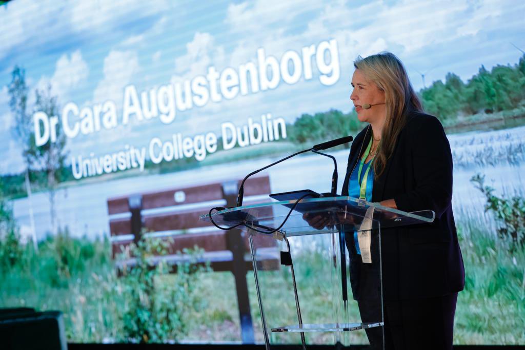 BnMIreland's tweet photo. Thanks to Dr @CAugustenborg , an  esteemed member of the Climate Change Advisory Council and the host of Down to Earth, who started the Accelerate Green Conference - Ireland's Sustainable Future 2023! 
#ISF23 #AccelerateGreen #Ireland #sustainability https://t.co/TbuNgPdqN1