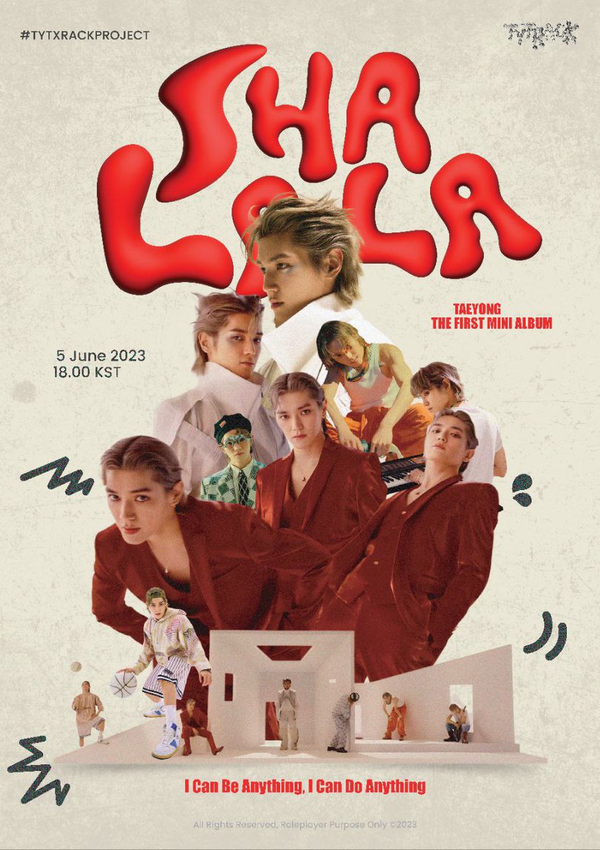 ᅠᅠ
𝗠𝗮𝗸𝗲 𝗦𝗼𝗺𝗲 𝗡𝗼𝗶𝘀𝗲! 📢

Taeyong's enchanting debut, 𝐒𝐇𝐀𝐋𝐀𝐋𝐀! We're thrilled to announce that Taeyong is releasing his highly anticipated solo album! Get ready to be captivated by Taeyong's mesmerizing vocals and infectious beats. ——— 🌹#SHALALA_TYTXRACK
ᅠᅠ
