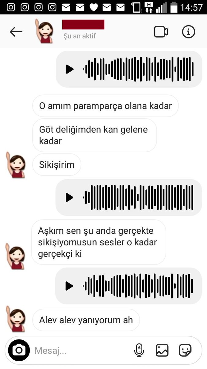 Sen de bu azgın kadın gibi gerçekten si*kildiğini hissetmek ister misin ateşli bebeğim?🐍 O kadar gerçekçiyim ki gözlerini kapatıp sesli mesajlarımı dinlerken dudaklarımı memelerinde👄yar*rağımı bacaklarının arasında hissedeceksin🍆 hadi bir mesaj at a*mının ateşi sönsün yavrum🔥