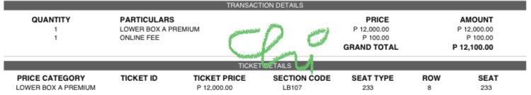 chicollects's tweet photo. WTT LFT TXT ASM PH

TOMORROW X TOGETHER
ACT: SWEET MIRAGE in BULACAN

Have: 1 LBA Premium Ticket
Section 107 Row 8 Seat 233

Want: Same section, Rows 10-15

📍 Batangas City

Prio meet up/SDD to QC

RFT: Looking for adjacent seats 🥹 Will push once my friends secured tickets tom! https://t.co/p6rKl1mS2N