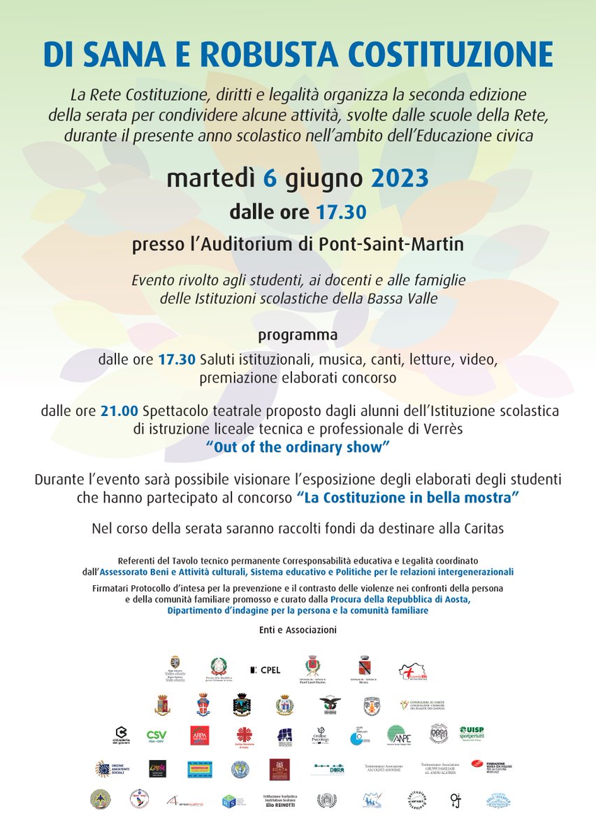 Regione Autonoma Valle d'Aosta (@vdaufficiale) on Twitter photo Settimane della legalità e della cittadinanza 2023: evento “Di sana e robusta Costituzione” <a href="/guichardaz/">JP Guichardaz</a> pressevda.regione.vda.it/it/news/settim… Settimane della legalità e della cittadinanza 2023: evento “Di sana e robusta Costituzione” <a href="/guichardaz/">JP Guichardaz</a> pressevda.regione.vda.it/it/news/settim…