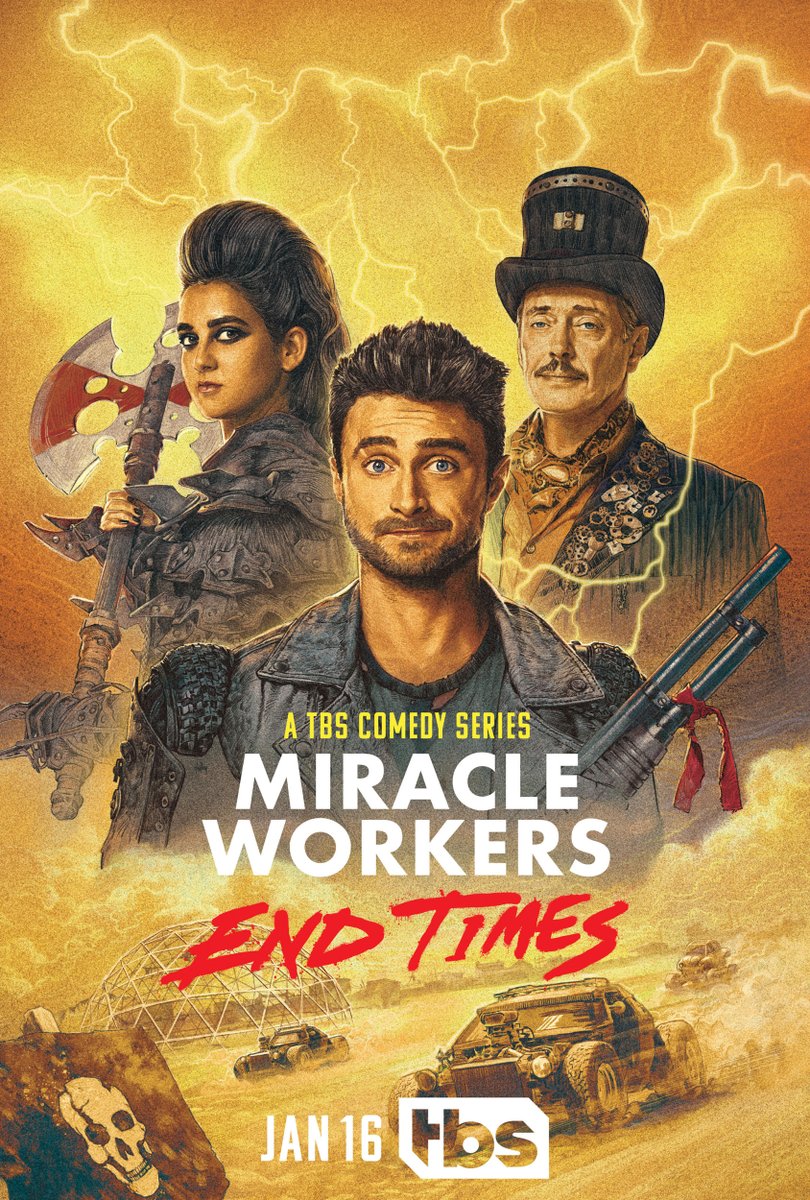 Daniel Radcliffe, Steve Buscemi & Geraldine Viswanathan go Mad Max in the Miracle Workers: End Times trailer. Watch it here bit.ly/42q8gwE

#DanielRadcliffe #MiracleWorkers #SteveBuscemi #GeraldineViswanathan #MiracleWorkersEndTimes #MadMax #PostApocalyptic