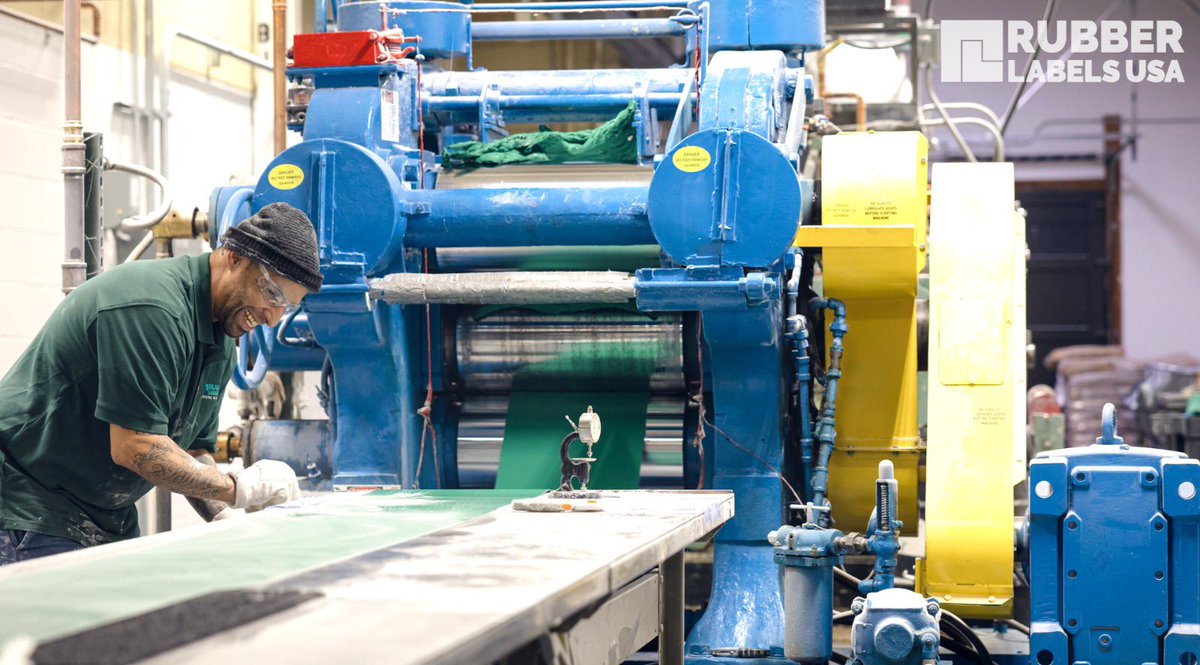 RubberLabels's tweet image. Custom high-precision calendering services from Rubber Labels USA!

We can offer rubber sheet gauges from 0.010" to 0.040" in 15" widths, in standard or custom colors to ensure your products make an impact!

➡️ rubberlabelsusa.com

#RubberIndustry #RubberLabels