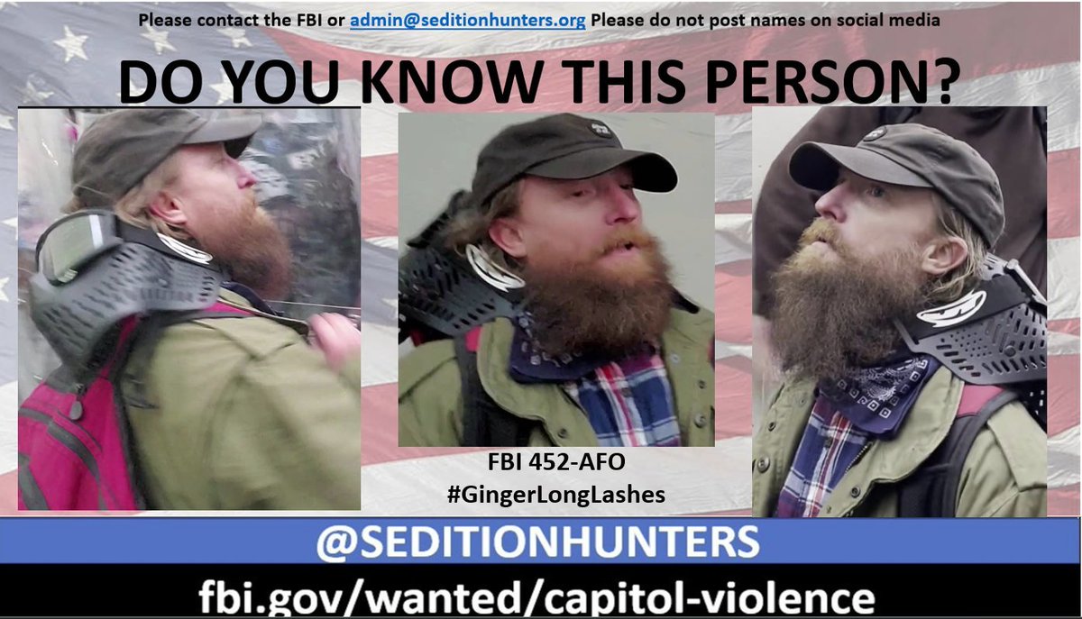 SeditionHunters's tweet photo. Please share across all platforms. #DoYouKnow this person?? Please contact the FBI with 452-AFO https://t.co/CacVxYKgAz or contact us at admin@seditionhunters.org #Justice4J6 Please do not post names on social media #GingerLongLashes https://t.co/QWvQJNBbr1