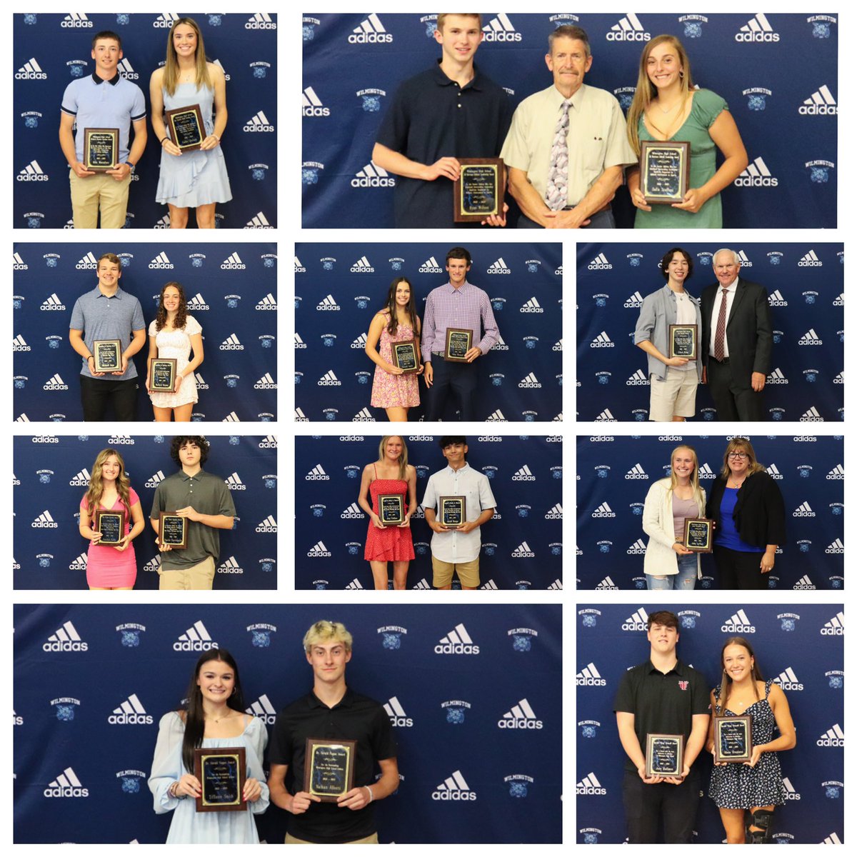 Wilmington_AD's tweet photo. Congratulations to our Senior Athletes who won awards at our WHS Senior Athletic Awards and Scholarship Night-for full description of award please check our Instagram page. Rollcats.@WHSGendron @MarkStaffier @WHSMerenda @cookejournalism @WilmingtonApple @the_dougout https://t.co/OoDMU2bJPD