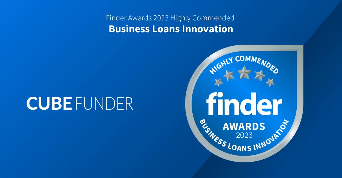 <a href="/cubefunder/">Cubefunder</a> A big shout out for being highly commended in the Business Loans Innovation category in the Finder Lending Innovation Awards 2023 👏 #FLIA23 buff.ly/3qjwX0n