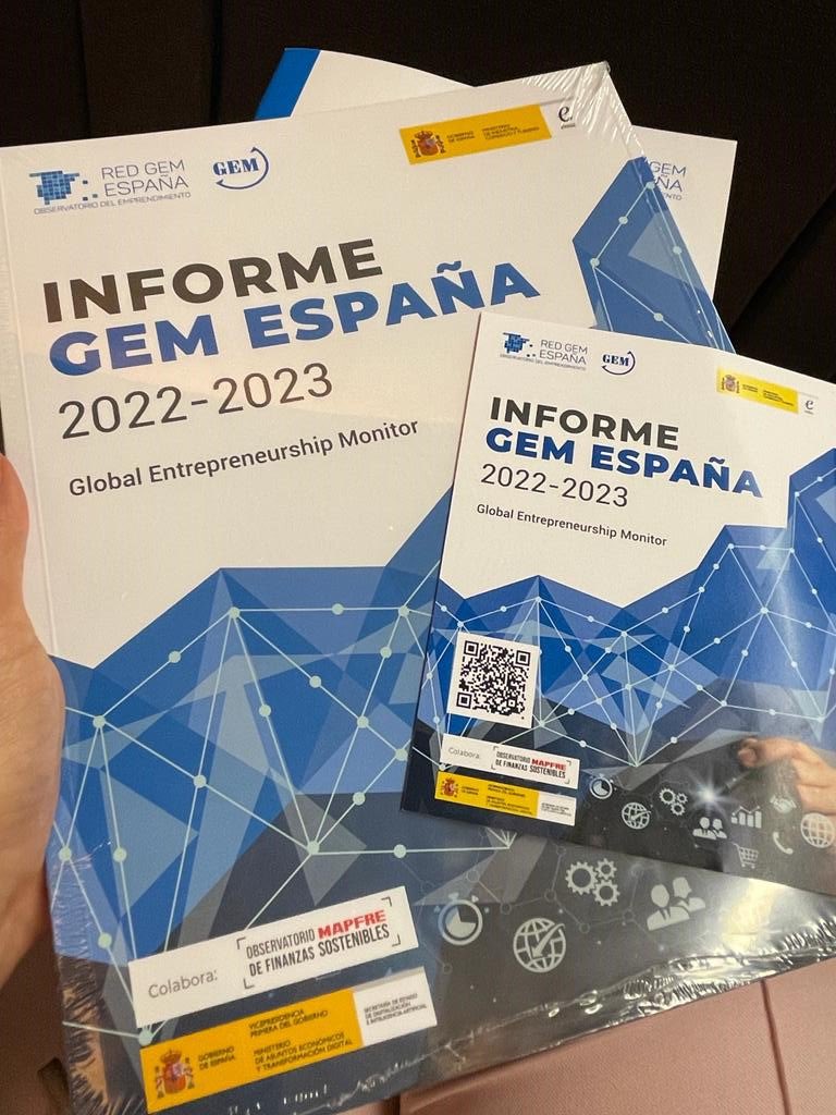 Estupenda presentación del Informe @GEM_es que arroja un buen dato: “En 2022 el 6 % de la población española adulta estaba arrancando un nuevo proyecto de negocio de menos de tres años y medio de vida”. 

No formo parte del equipo @GEM_es pero me siento como uno más. Gracias.