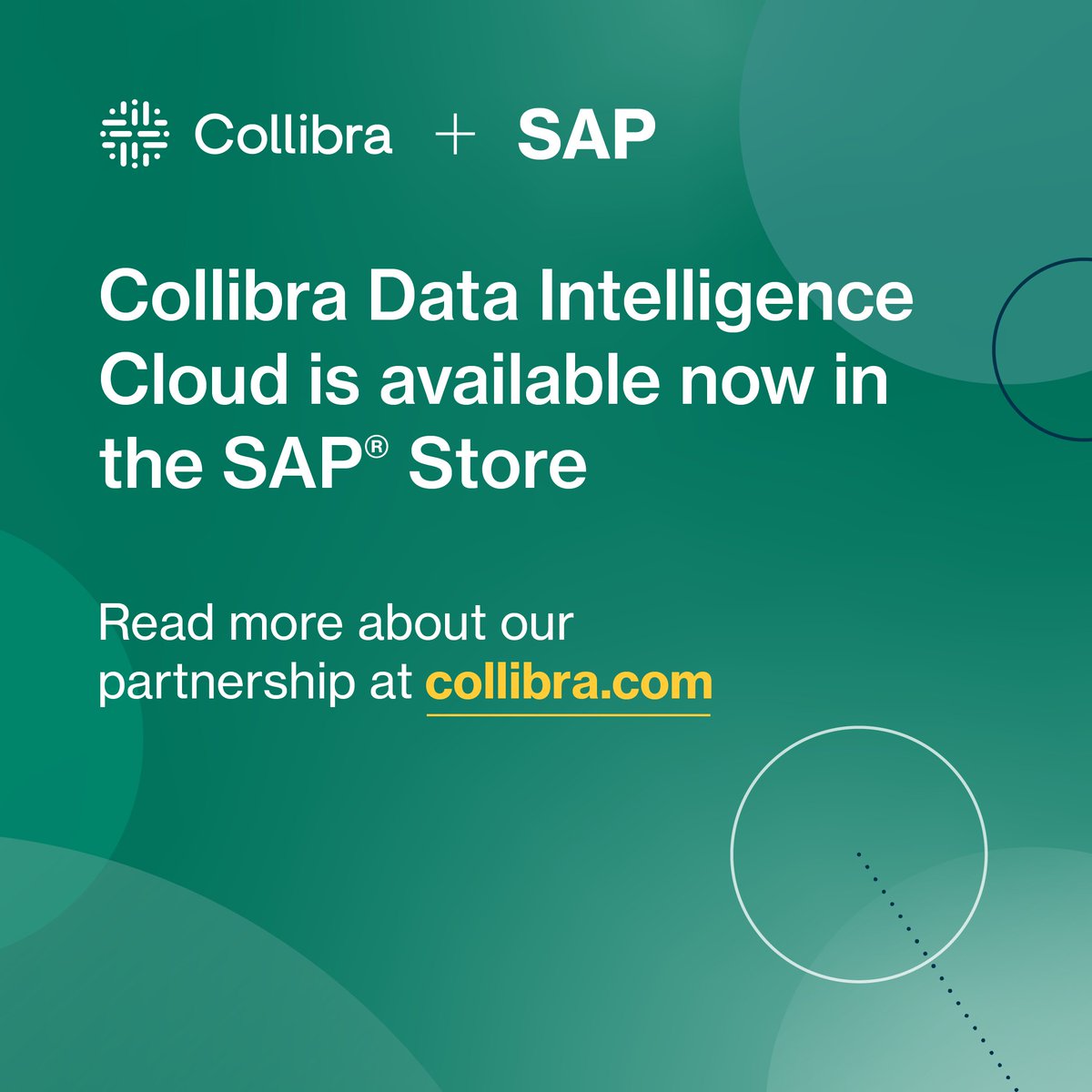 collibra's tweet photo. We're now an @SAP Endorsed App on the SAP Store! Learn more about our growing partnership with SAP and how together we help businesses transform #data into insight: https://t.co/tuFZSGHkZc https://t.co/fEdHOgwcLl