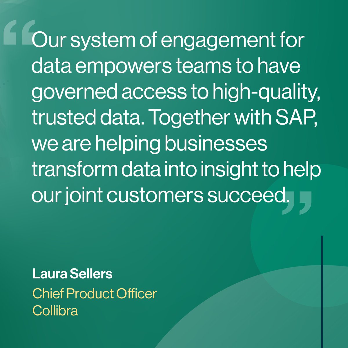 collibra's tweet photo. We're now an @SAP Endorsed App on the SAP Store! Learn more about our growing partnership with SAP and how together we help businesses transform #data into insight: https://t.co/tuFZSGHkZc https://t.co/fEdHOgwcLl