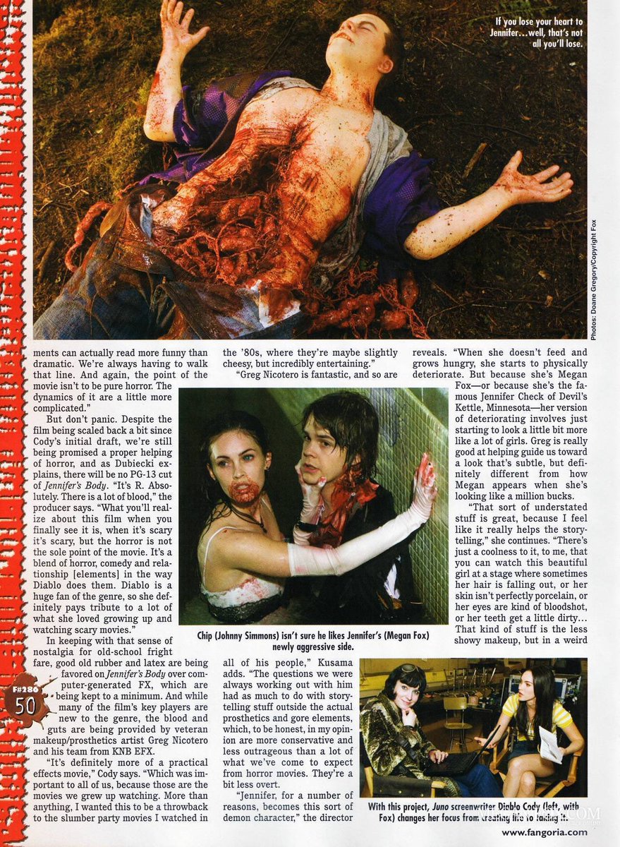the ‘jennifer’s body issue’ for fangoria magazine (2009)