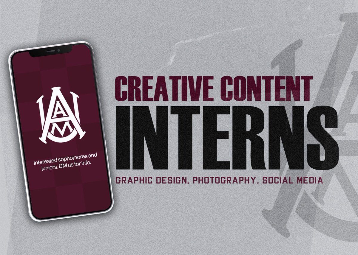 We’re looking for talented #AAMU students. DM us for details.