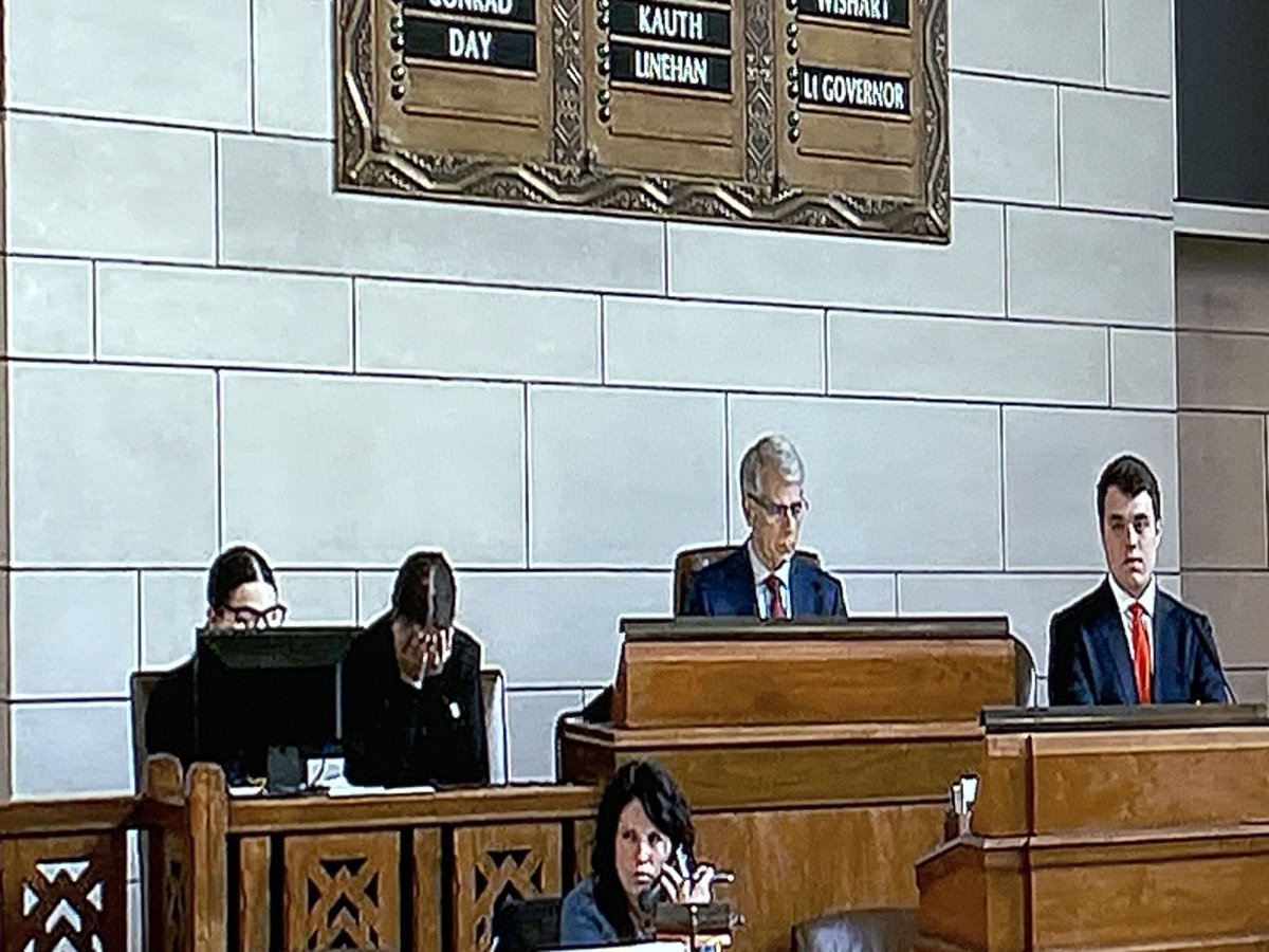#neleg The page/clerk/kid on the left sums up this entire putrid session