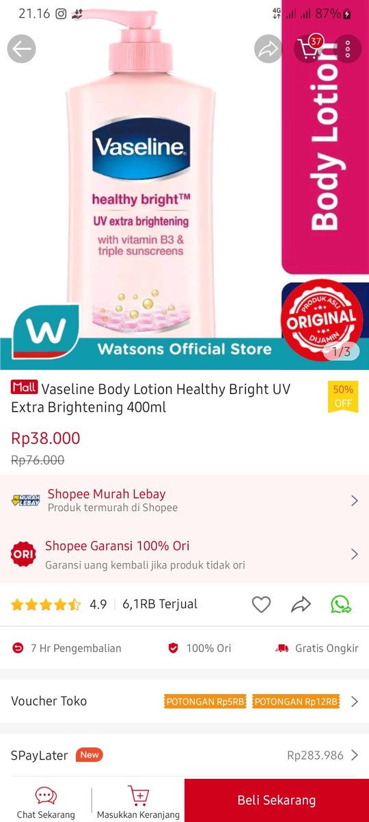Miya11_'s tweet photo. @tanyakanrl Lg di tawarin body lotion murah katanya, menurut klean murah gk si? https://t.co/KEBuUQ13mE