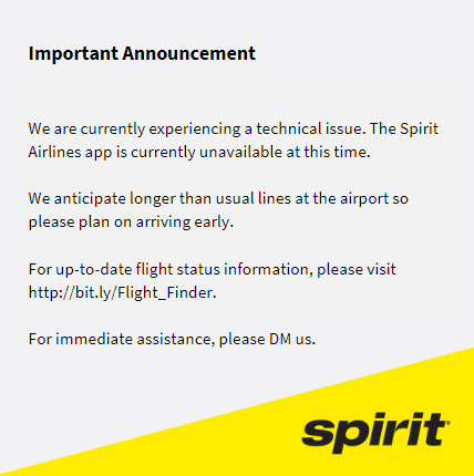 Spirit Airlines tweet media