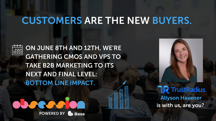 Base_CLG's tweet photo. Obsession CLG Tour will be hosting a select group of visionary B2B marketing leaders, who are passionate about #customermarketing and its pivotal role in driving sustainable growth - we'd like #B2B #CMO s and VPs to join. 
https://t.co/bgUgraq0dK
#customerledgrowth https://t.co/iCpMyNL1Af
