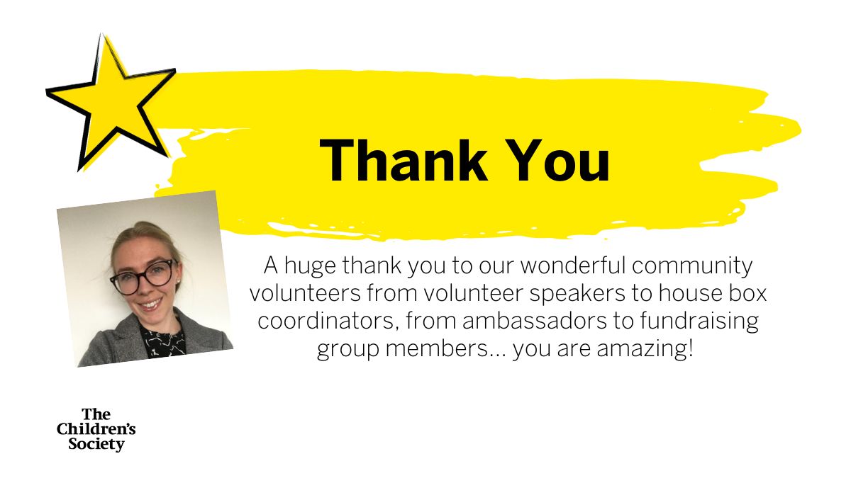 _LauraTCS's tweet photo. ✨ It's #VolunteerWeek and I'd like to say a huge THANK YOU to all the @childrensociety volunteers especially in London &amp; South East ✨ https://t.co/O987Z9Mdax