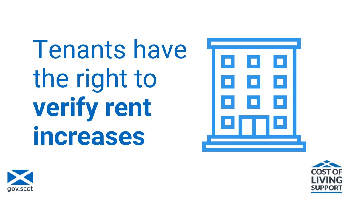 Private tenants would also continue to be able to challenge applicable rent increases during most tenancies.

If you want to check your rent increase is within the 3% limit, you can apply to Rent Service Scotland: mygov.scot/emergency-meas…