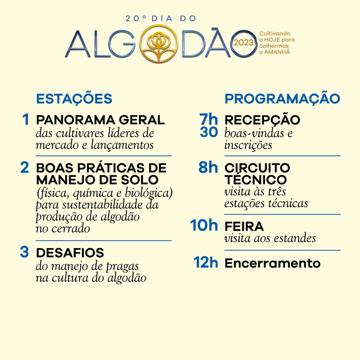 agopaalgodao's tweet photo. Dia do Algodão traz painéis fundamentais à cotonicultura
Saiba mais: https://t.co/xwdcFSLFaH
Inscrições: https://t.co/xzcViaz2HJ
#agricultura #tecnologia #qualidade #algodao #goias #iga #agopa https://t.co/0yQitKJCHT