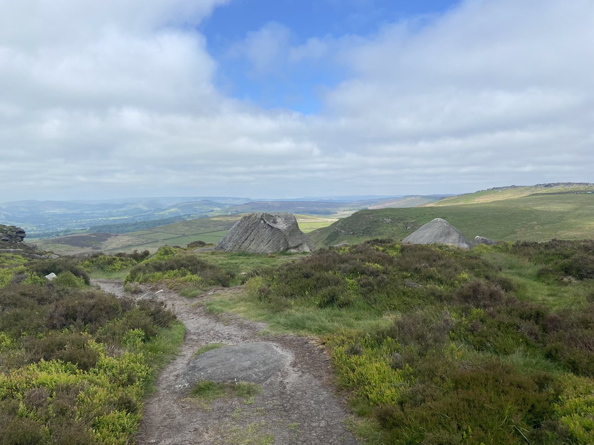 peakrunner47's tweet image. Two trig @TrigThursday from a fresh time out this morning ,chilly and breezy on the tops of Stanage and High Neb #Timeout #Freshair #Trigpoints