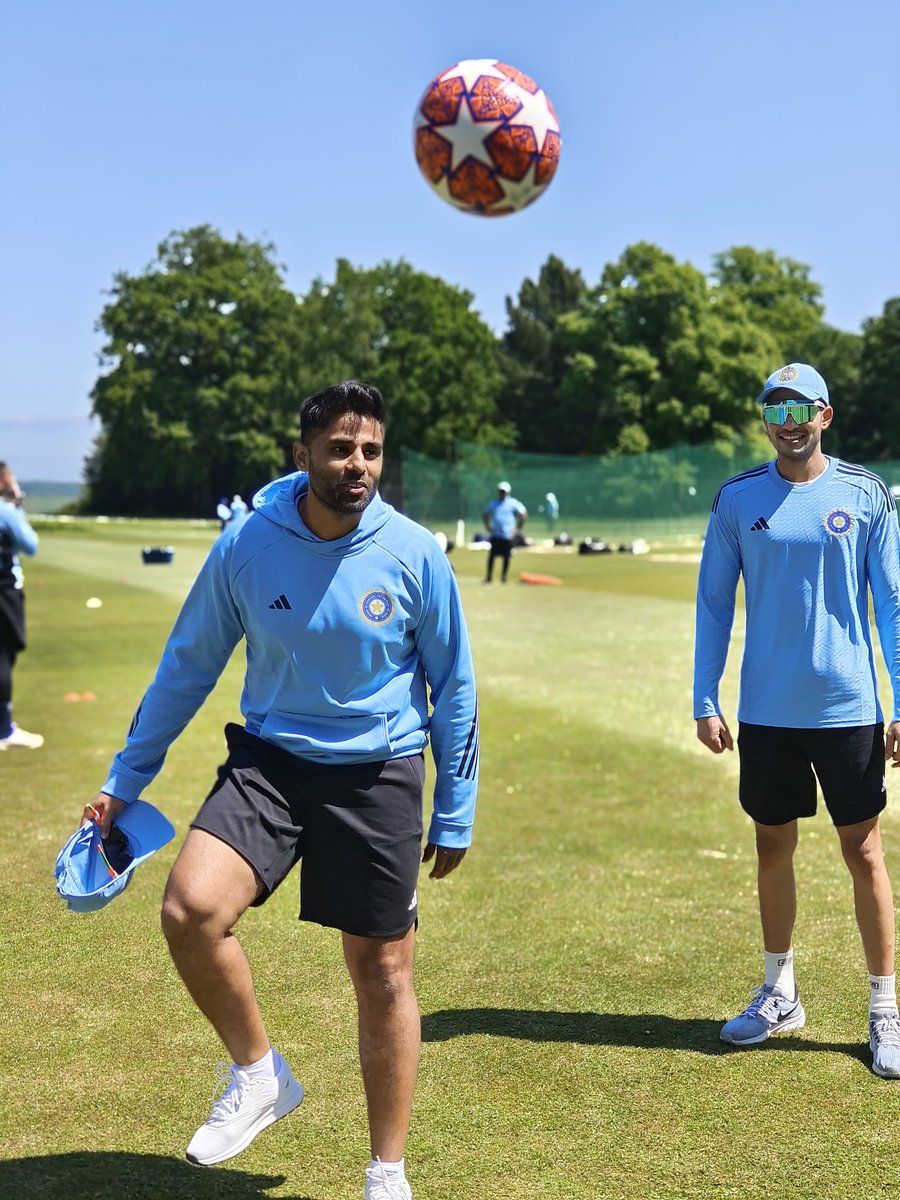 Today's Indian training session 🔥🔥🔥🔥🤩🤩🤩

#WTCFinal2023 #INDvsAUS #TestCricket