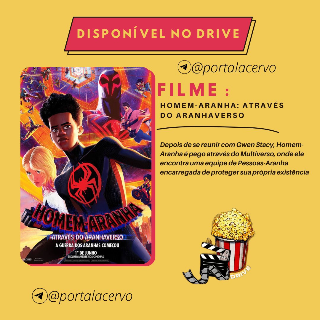 DannDrive's tweet photo. Homem-Aranha: Através do Aranhaverso Já está disponível em nosso drive.
Dublado e Legendado
Link na bio
Sigam a nossa pagina para mais filmes e Séries
Séries, Filmes no Drive, Lançamento, Netflix, Hbomax, Disney+ #SpiderManAcrossTheSpiderVerse #Milles #Marvel #AranhaVerso https://t.co/VGvYawRAEv