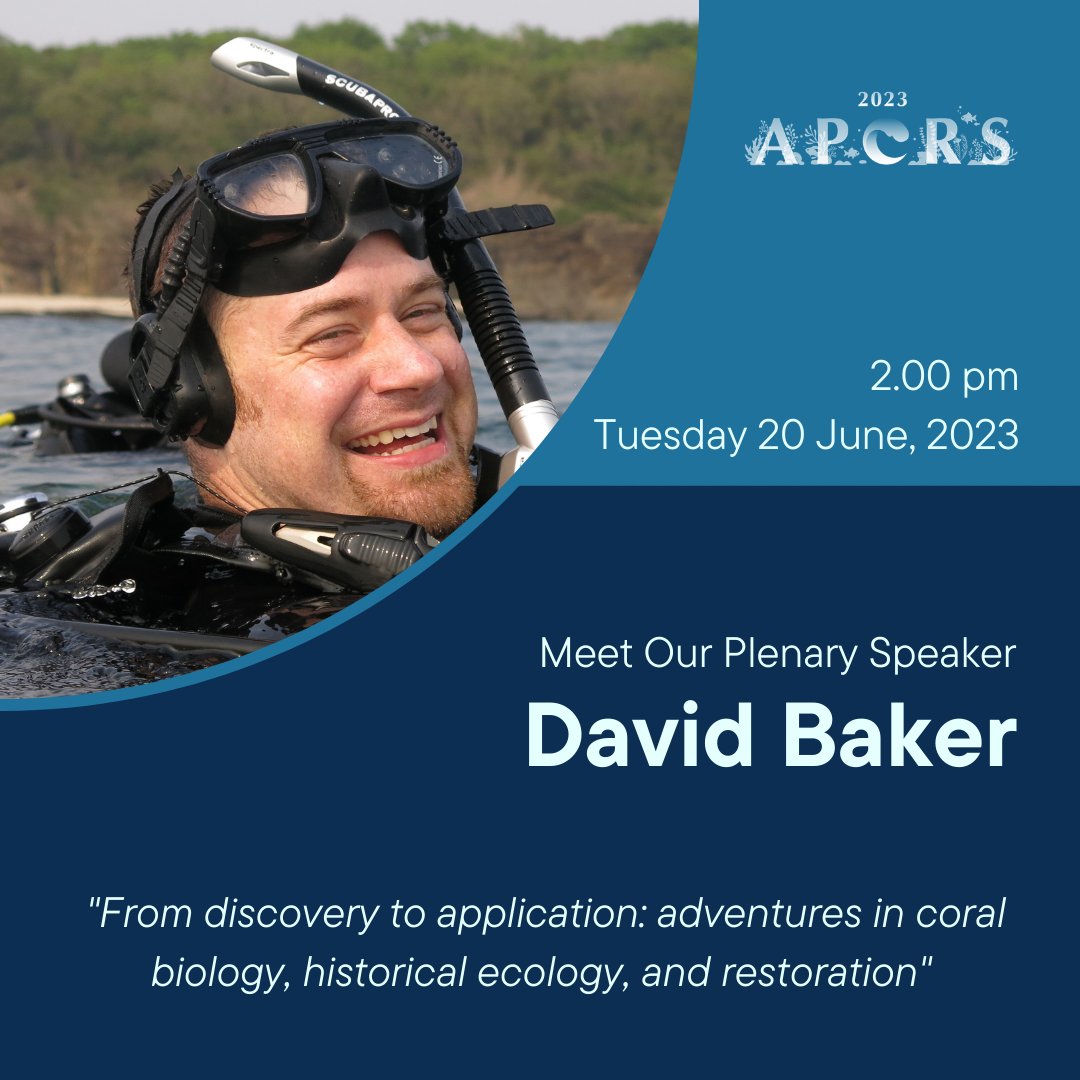 APCRS2023 (@apcrs2023) on Twitter photo Meet our Plenary Speaker - Dr. David Baker <a href="/stable_isodope/">HKU Baker-McIlroy Lab</a>. His interdisciplinary research uses tools in biogeochemistry & molecular ecology to tackle big questions on coral reef ecology & evolution.
Don't miss out on his Day 2 Plenary!
Tuesday, 20 June at 2.00pm Meet our Plenary Speaker - Dr. David Baker <a href="/stable_isodope/">HKU Baker-McIlroy Lab</a>. His interdisciplinary research uses tools in biogeochemistry & molecular ecology to tackle big questions on coral reef ecology & evolution.
Don't miss out on his Day 2 Plenary!
Tuesday, 20 June at 2.00pm