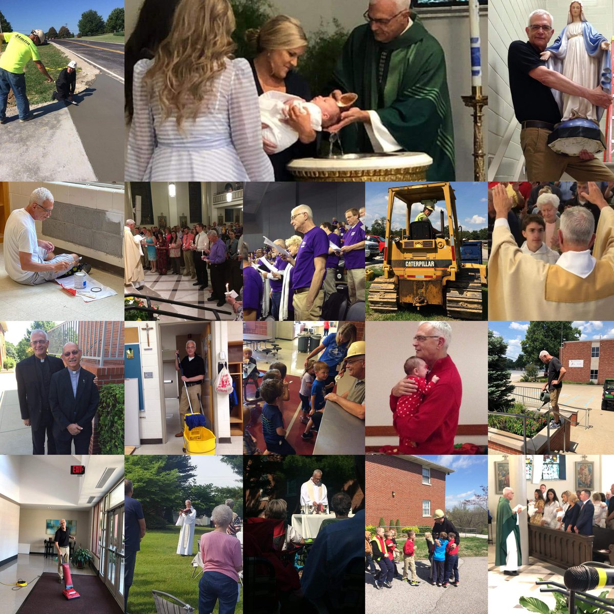 Today we celebrate Father Ed Schnur answering the call to priesthood 32 years ago. He truly does it all for our parish and school communities!