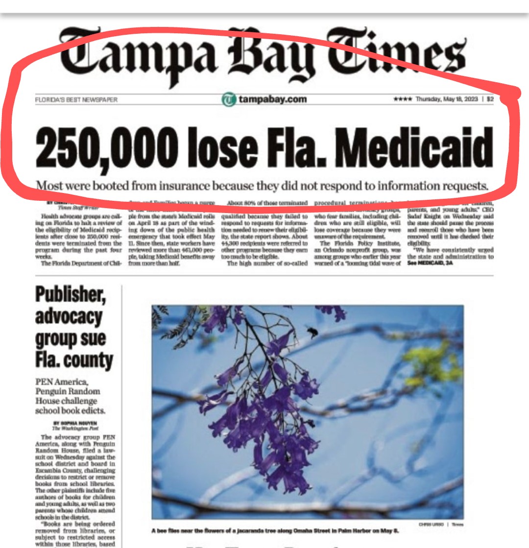 About 250,000 Floridians were kicked off Medicaid. Experts say most were  still eligible