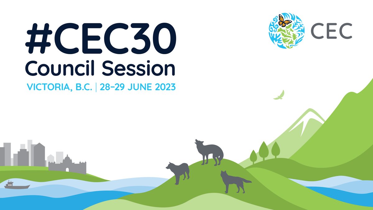 🏞️Join us 28-29 June at #CEC30 – in person in #Canada 🇨🇦 &amp; virtually from wherever you are!

Join the conversation in our #JPAC Public Forum &amp;Session w/ the top environmental officials of 🇨🇦🇲🇽🇺🇸

🐺🌲Register now to get involved, network &amp; connect:
👉cec.vfairs.com/en/