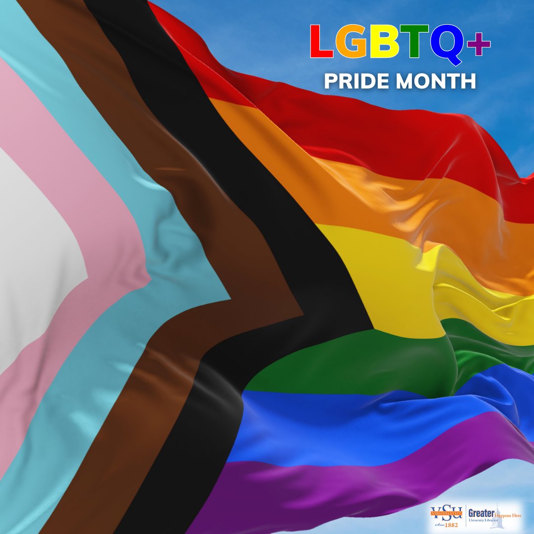 vsulibraries's tweet photo. ๐Happy Pride Month!๐
Pride is a celebration of community, visibility, self-worth, and dignity. Visit our LGBTQ+ Subject Guide for more info: https://t.co/RWYjoussKI
#Pride #PrideMonth2023 #LGBTQ #VSULibraries #VirginiaStateUniversity #VSU #GreaterHappensHere https://t.co/2HoVnJDWFM