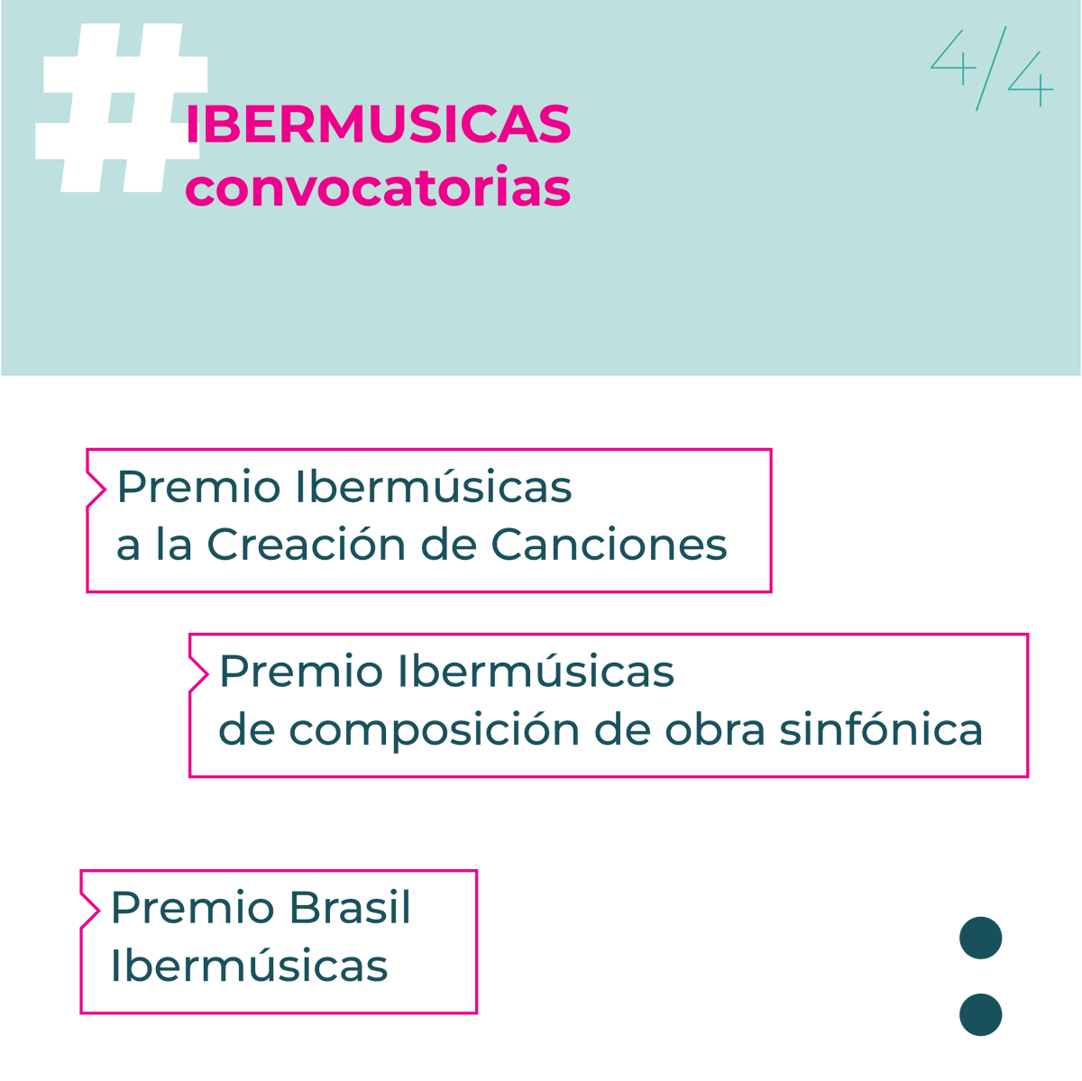 Ibermusicas's tweet photo. Anunciamos el Lanzamiento de las Convocatorias Ibermúsicas 2023 para actividades 2024

Puedes postularte aquí  👇👇👇👇👇
https://t.co/yJS8QIncR0 https://t.co/3ao9ZU4ly1