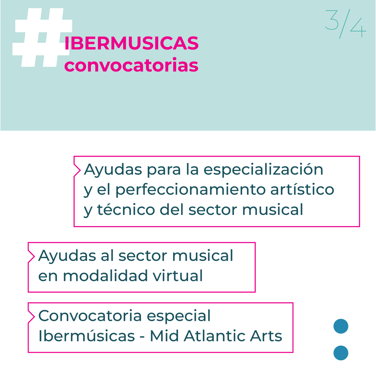 Ibermusicas's tweet photo. Anunciamos el Lanzamiento de las Convocatorias Ibermúsicas 2023 para actividades 2024

Puedes postularte aquí  👇👇👇👇👇
https://t.co/yJS8QIncR0 https://t.co/3ao9ZU4ly1