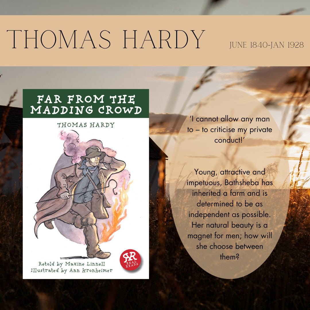 RealReads's tweet photo. 🎉Celebrating Thomas Hardy! 📚✨
Today we are paying tribute to the remarkable Thomas Hardy, a true master of words and emotions. Join us in honouring his extraordinary contributions to the world of literature as we commemorate his birthday! https://t.co/05RAF93crR