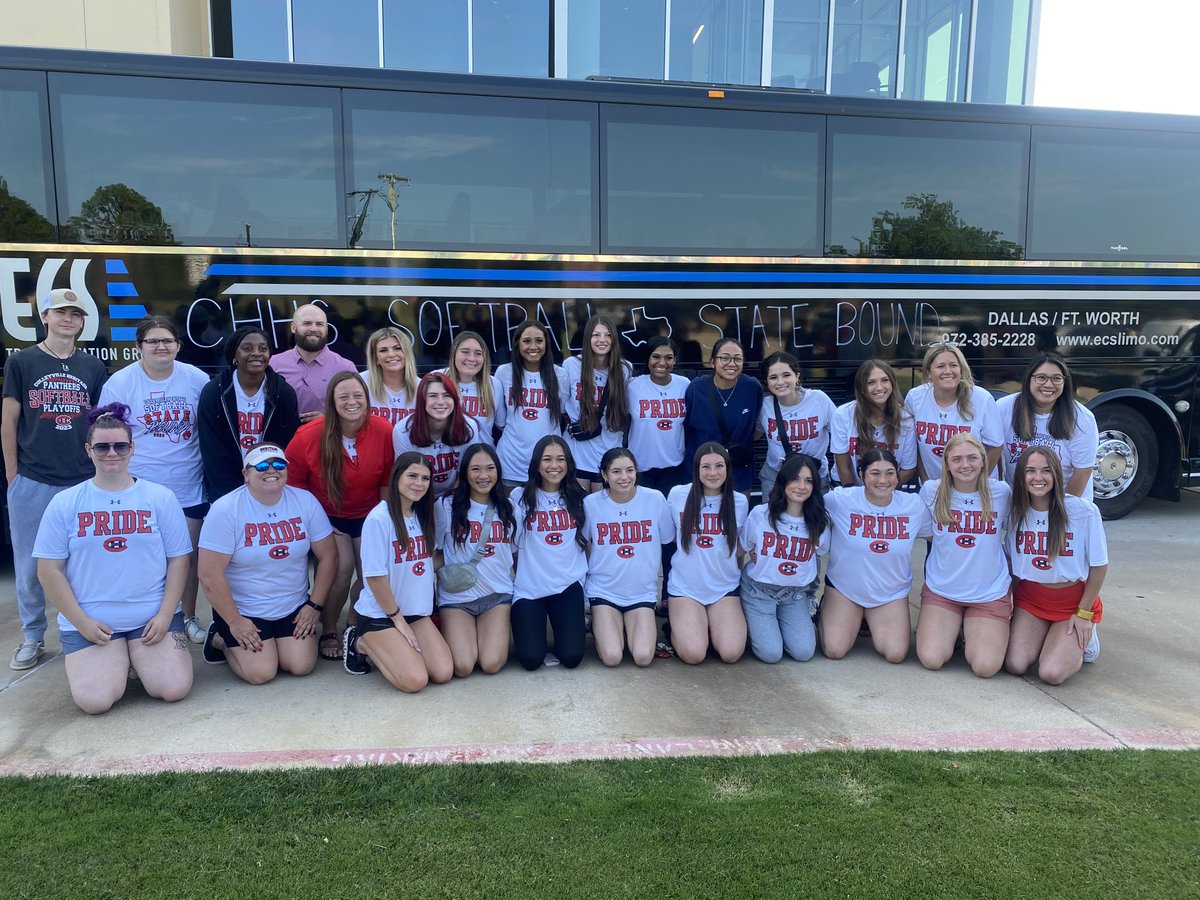 Southbound 35 to Austin for the STATE CHAMPIONSHIP ! Thank you GCISD community, board and administration, the City of Colleyville, and Panther Nation for the amazing sendoff! ⁦<a href="/CHPantherCheer/">Panther Cheer</a>⁩ ⁦<a href="/CHBandPride/">Colleyville Heritage Band</a>⁩ ⁦<a href="/GCISD_Athletics/">GCISD Athletics Dept.</a>⁩ ⁦<a href="/GCISD/">Grapevine-Colleyville ISD</a>⁩ ⁦<a href="/Supt_GCISD/">Brad Schnautz</a>⁩
