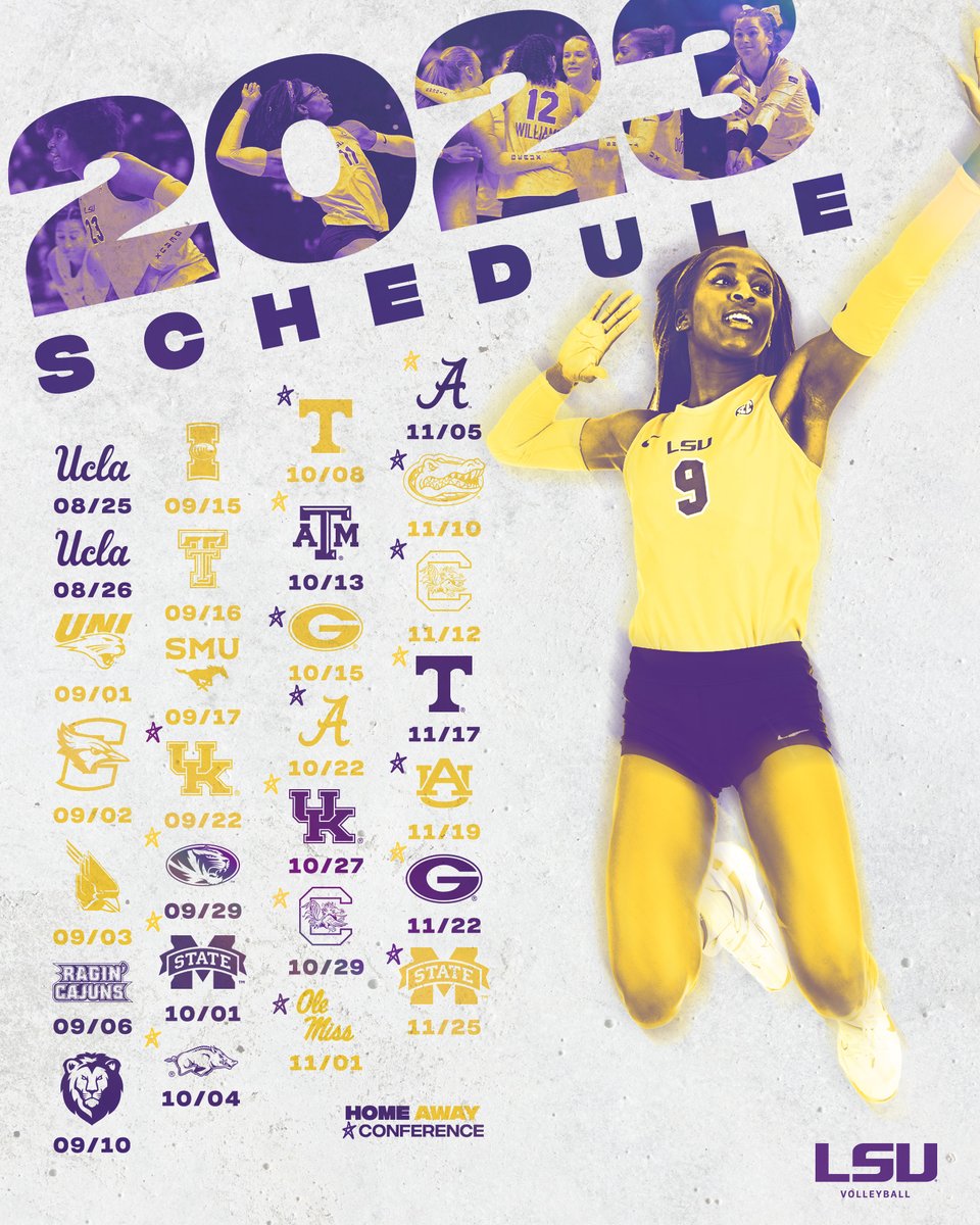 Witness Something Special

Season tickets are now on sale!
🏐 13 home matches
🏐 9 SEC home matches

🗓 lsusports.net/sports/vb/sche…
🎟 lsul.su/3C7L23G

#NowWeProwl | #GeauxTigers