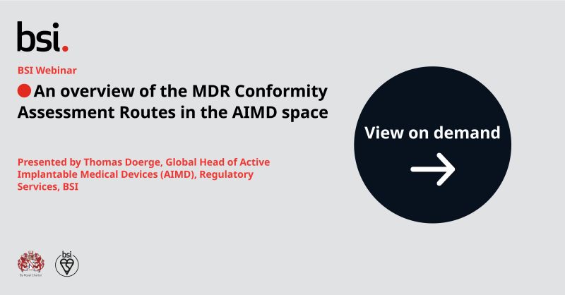 Hören Sie sich unser #Webinar "An overview of the #MDR Conformity Assessment Routes in the #AIMD space" noch einmal an. 👉 bit.ly/43s6Oum
