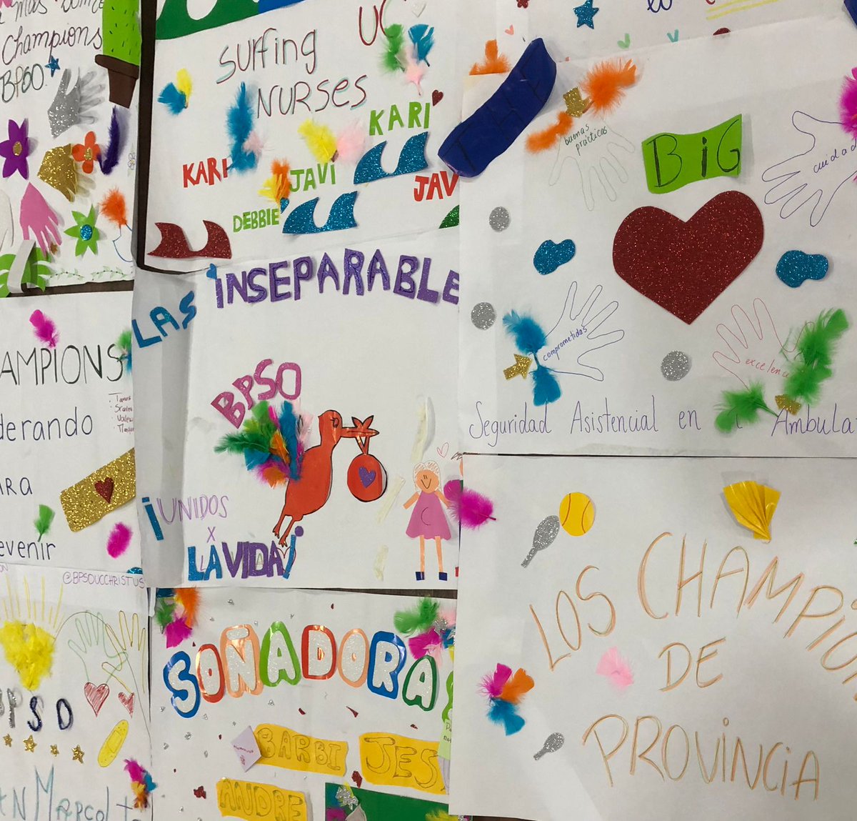 Durante la formación de los nuevos #ChampionsUCCHRISTUS, potenciamos la creatividad para seguir desarrollando la identidad colectiva como pilar fundamental del Programa #BPSO de #RNAO. Aquí, te mostramos algunos de los trabajos realizados. @dorisgrinspun <a href="/RNAO/">RNAO</a>