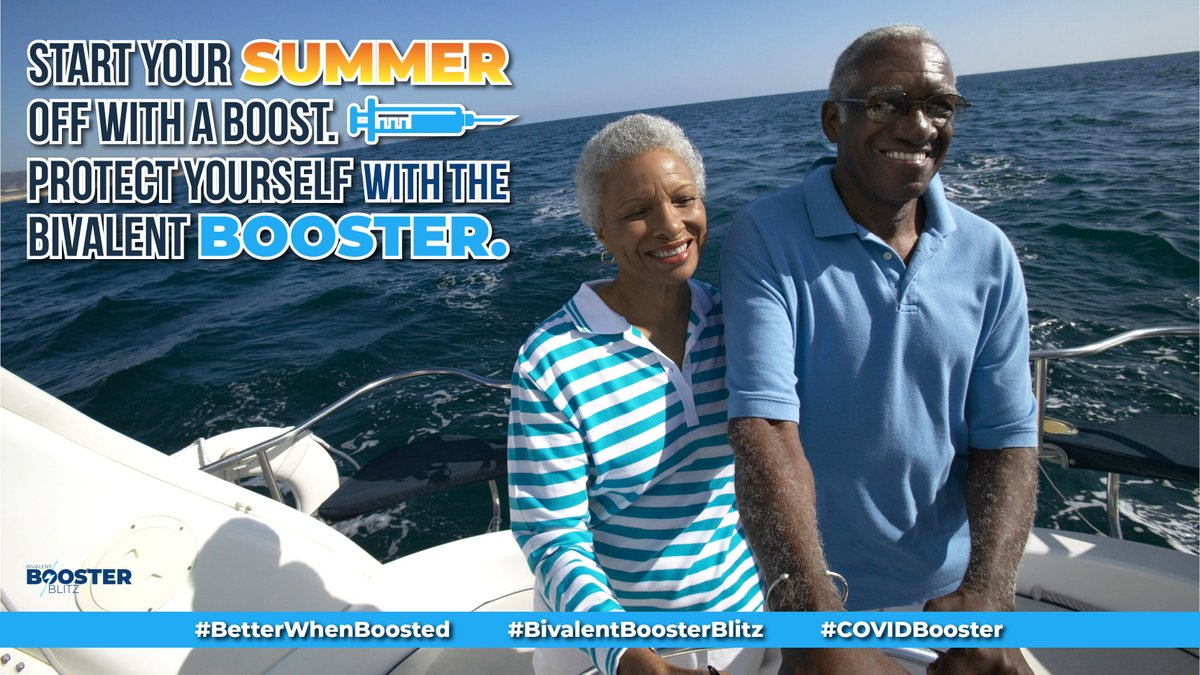 Start your summer off with a boost. Protect yourself with the #bivalentbooster. Here’s how you can encourage your #LTC residents to get boosted. Learn more: bit.ly/3rDAaVn #BetterWhenBoosted