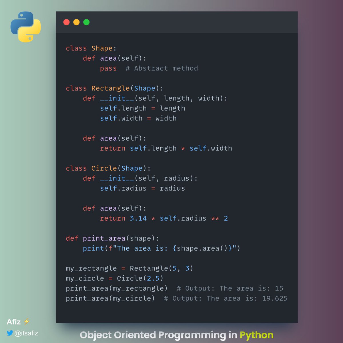 Python Object-Oriented Programming (with code snippets) In this two ...
