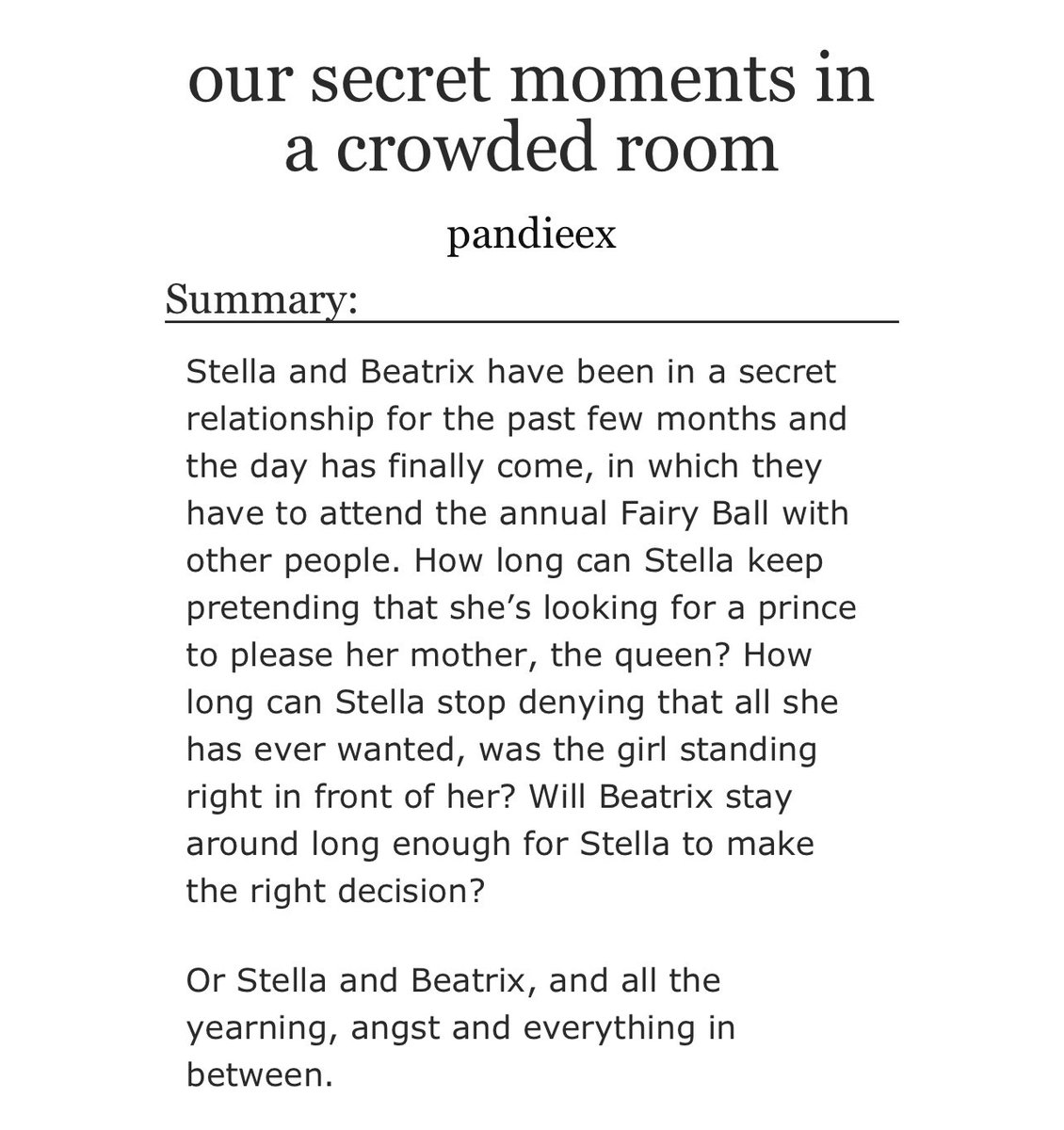 ✨ in honor of pride month here’s my first finished stellatrix fic 

all the pain, jealousy and mutual pining your heart desires summed up in 10k words 

→ archiveofourown.org/works/47574091
#stellatrix #fatethewinxsaga #savefatethewinxsaga