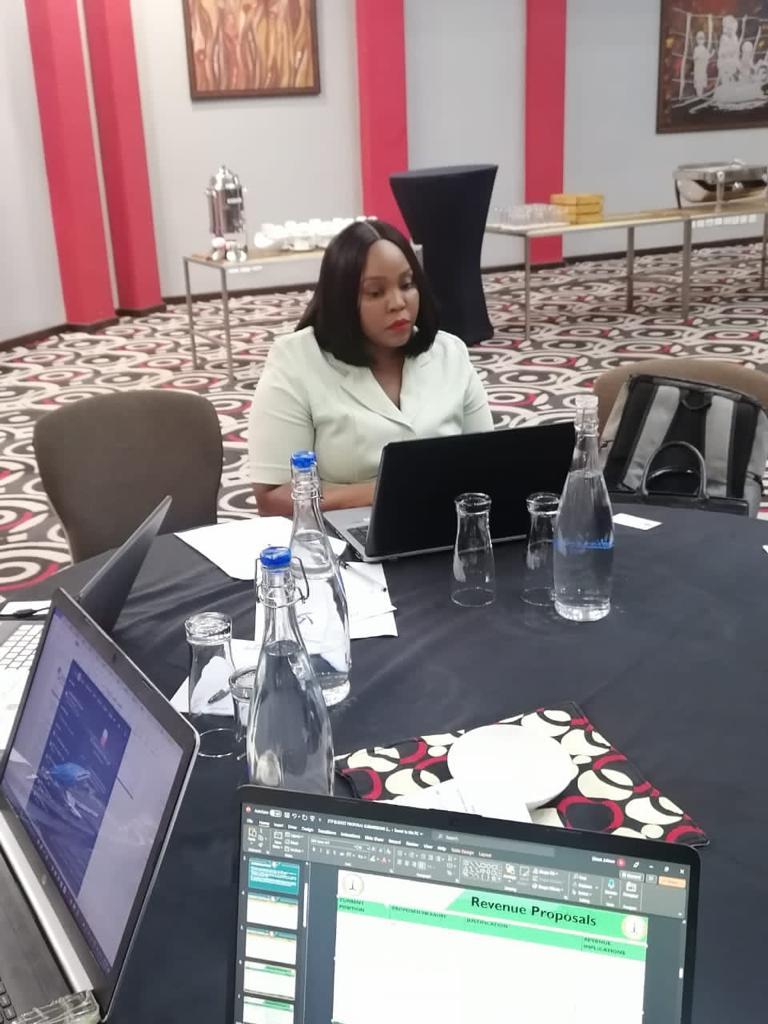 JctrOrg's tweet photo. JCTR was today making an oral presentation at the ongoing @mofnpzambia (#mofnp) Lusaka-Zambia stakeholder consultative meeting to inform the formulation of the #2024NationalBudget and 2024-2026 Medium Term Expenditure Framework. https://t.co/mNRByuWgPH