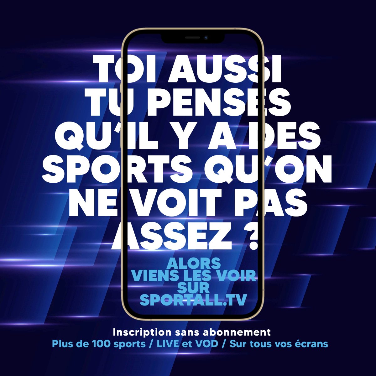 futsalzoneTV's tweet photo. 💁‍♂️ Toi aussi tu penses qu'il y a des sports qu'on ne voit pas assez ?
Alors viens les voir sur https://t.co/CyCi5yPivF ! 𝗘𝗻𝗳𝗶𝗻 𝘂𝗻𝗲 𝗽𝗹𝗮𝘁𝗲𝗳𝗼𝗿𝗺𝗲 𝗽𝗼𝘂𝗿 𝘁𝗼𝘂𝘀 𝗹𝗲𝘀 𝘀𝗽𝗼𝗿𝘁𝘀 🤩
#touslesfans #touslesterrains #TousLesSports #tousleslives #touteslesemotions https://t.co/GkIwgbqNpb