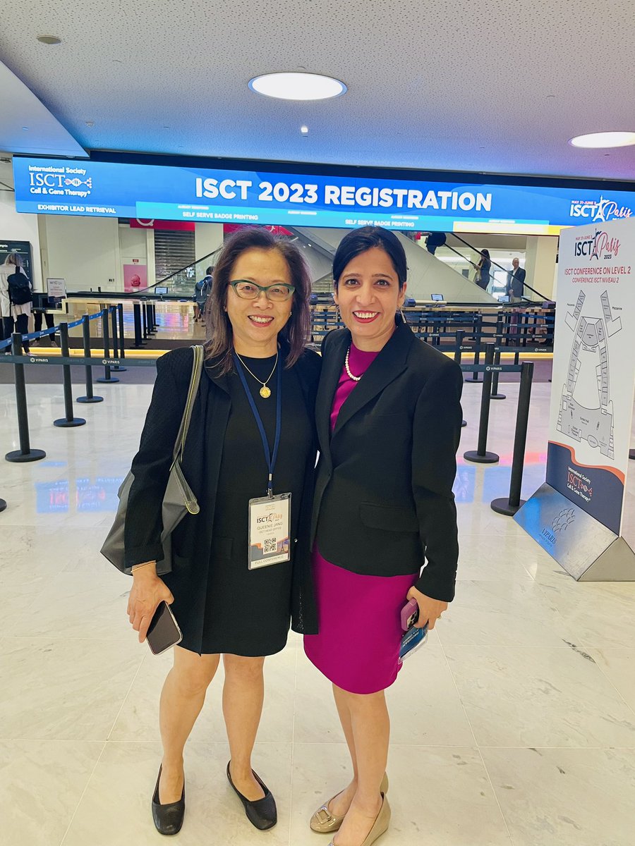 Great to catch up with Queenie Jang, CEO of @ISCTglobal at #ISCT2023 today. We have been collaborating towards the successful creation of multiple #Cell #manufacturing  #Workforce training programs.