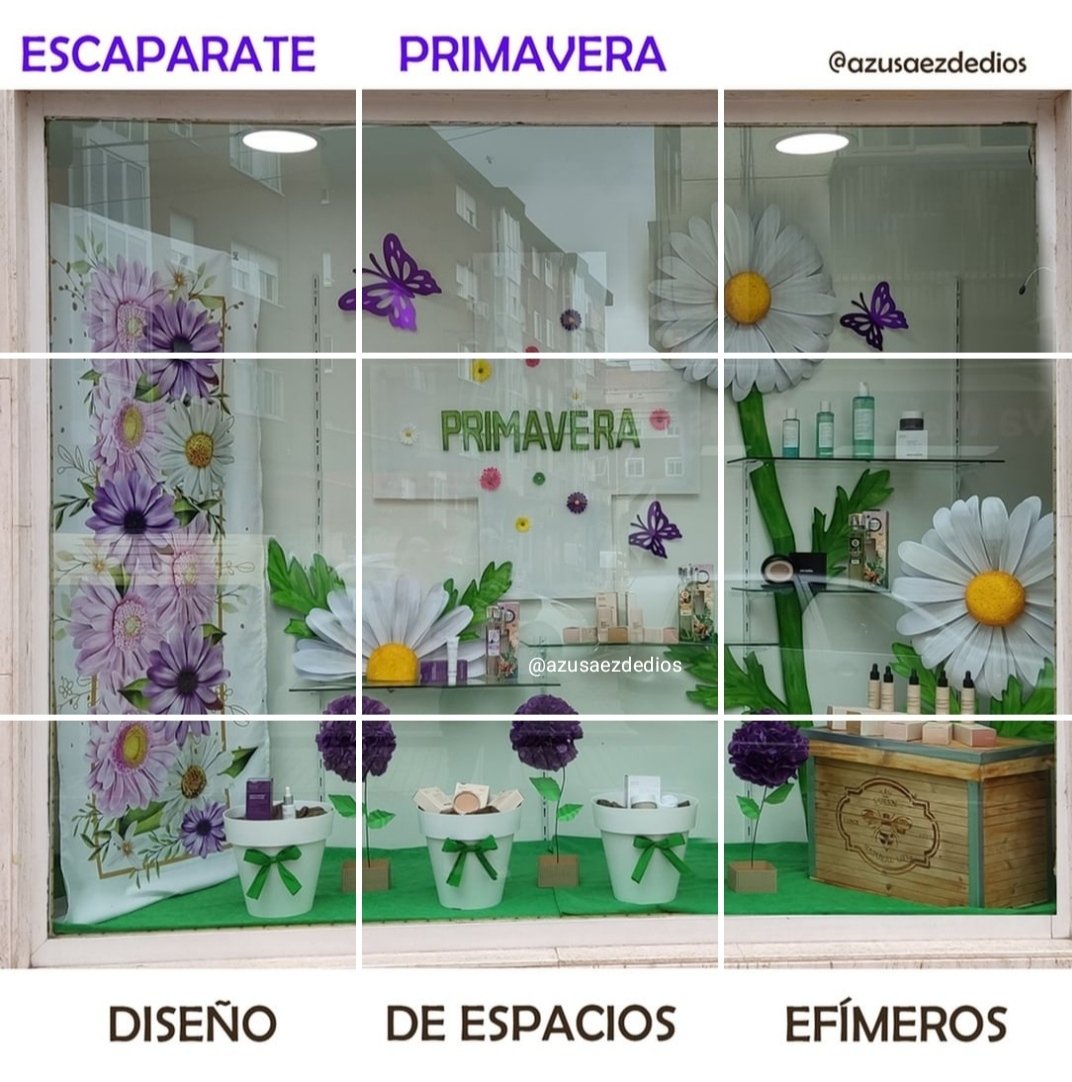 azusaezdedios's tweet photo. En ésta primavera tan cambiante os inundo de flores y mariposas. Con #sensiliscommunity.
#visualmerchandising #Retail #escaparatismo #thinkingdesign #handmade #papercraft #cricut https://t.co/cMWnws5WVd