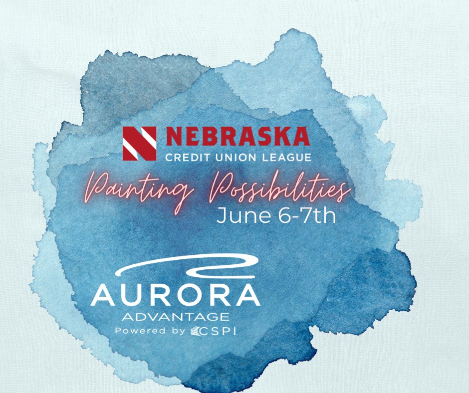 Our #AuroraAdvantage team is ready to help #creditunions #paintpossibilities next week at the Nebraska Credit Union League Annual Meeting and Convention as we talk all things digital.  Be sure to stop by our MVP booth to discuss your CU's #digitalstrategy.

#coresolutions #NCUL